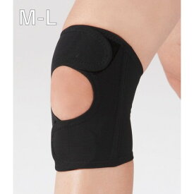 ウォーキングサポーター 膝用 1枚 ブラック M～L膝サポーター ひざ用 ウォーキング スポーツ 薄手 負担軽減
