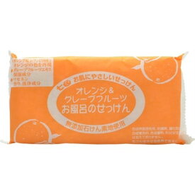 七色石鹸 お風呂のせっけん オレンジ&グレープフルーツ 12パック36個セット