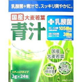 国産大麦若葉青汁+乳酸菌 3g*24包 リブラボラトリーズ