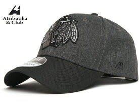 Atributika&Club/アトリブチカ NHLCAP SOLID BLACK　 ※シカゴ ブラックホークス※ 【NHLグッツ】 #31546