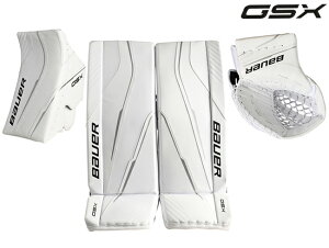 �������f���� BAUER/�o�E�A�[ GSX GOALPAD/CATCH GLOVE/BLOCKER SET �V�j�A�y�A�C�X�z�b�P�[�S�[���[3�_�Z�b�g�z 2023-2024