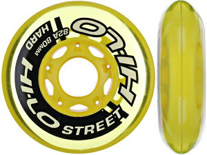 HI-LO/ハイロー S19 STREET イエロー ※82A※《ポスト投函》 【インラインホッケーウィール】