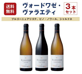 【1本当たり5,060円】ヴォードワゼ　ブルゴーニュ・ヴァラエティ3本セット（750mlx3）フランス ドメーヌ セット 飲み比べ アリゴテ ピノ・ノワール シャルドネ 辛口 フルボディ ギフト　送料無料