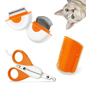 ペット用爪切り 猫用爪切り 犬用爪切 ブラシ セルフグルーマーコームキャットニップ ペットくし ペットお手入れ 猫用ブラシ 犬用ブラシ 3個セット 犬 猫 Masthome