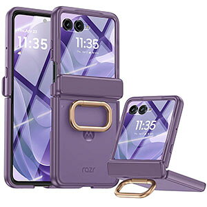 Motorola moto razr 60/60S/60D razr 60 Ultra �P�[�X �J�o�[ PC+�����K���X �X�^���h�@�\ �����O�t�� CASE �ϏՌ� ������� �Y��� �J���t�� �N�₩�� ���g���[�� ���[�U�[60S ���b�L �n�[�h�J�o�[ �w�ʃJ�o