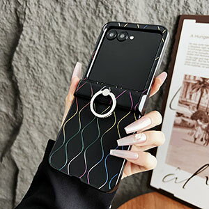 Motorola moto razr 60/60S/60D �P�[�X �J�o�[ PC+PU���U�[ �X�^���h�@�\ �����O�t�� CASE �ϏՌ� ������� �Y��� �J���t�� �N�₩�� ���g���[�� ���[�U�[60S �n�[�h�J�o�[ �w�ʃJ�o�[ �ی�P�[�X �J�o�[