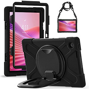 LAVIE Tab Lite TL103/KAL PC-TL103KAL �P�[�X 10.1�^/�C���` �P�[�X �ϏՌ� �J�o�[ PC�f�� �X�^���h�@�\ 360�x��] ���|�� �V�����_�[ �X�g���b�v�t�� ��񂰂��΂� �w�ʃJ�o�[ �Ռ��z�� �����h�~ �ی�P