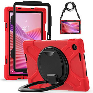 LAVIE Tab Lite TL103/KAL PC-TL103KAL �P�[�X 10.1�^/�C���` �P�[�X �ϏՌ� �J�o�[ PC�f�� �X�^���h�@�\ 360�x��] ���|�� �V�����_�[ �X�g���b�v�t�� ��񂰂��΂� �w�ʃJ�o�[ �Ռ��z�� �����h�~ �ی�P