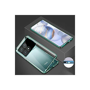 Xiaomi POCO F8 Pro/POCO F8 Ultra �P�[�X �J�o�[ ���� �S�ʕی� �A���~�o���p�[ �y�� �}�O�l�b�g���� �O�㋭���K���X�ی� ���� �w�ʃJ�o�[ POCO F8 �v�� �J�o�[ POCO F8 Pro �P�[�X �ϏՌ��J�o�[ �ȒP���E 