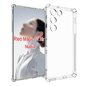 ZTE �k�r�A Nubia REDMAGIC 11 Air �P�[�X �ϏՌ� �J�o�[ �N���A �ی�P�[�X �l�C ���� �y�� �ɔ� �X�g���b�v�z�[���t�� CASE TPU�f�� �ϏՌ��J�o�[ �����h�~ �������H �Ռ��h�~ �֗� ���p ���ϖh�~ RedMa