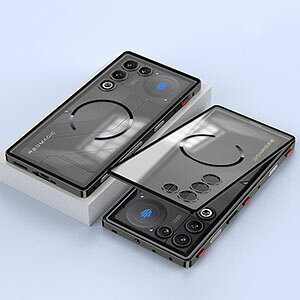 Nubia RedMagic 11 Air �P�[�X �J�o�[ ���� �S�ʕی� �A���~�o���p�[ 2�d�\�� �y�� �w��h�~ ����A�����h�~ �w�ʔ����� �ȒP���E ���C�[�d �[�d�Ή� �J���������Y�ی� �����₷�� RedMagic 11 Air �P