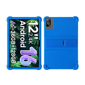 DOOGEE Tab G6 Pro �P�[�X �J�o�[ �ϏՌ� �V���R���f�� �\�t�g�J�o�[ �X�^���h�@�\ CASE �l�C �������� �y�� �ی�P�[�X 12�^/�C���` �h�D�[�W�[ Tab G6 Pro �P�[�X �w�ʃJ�o�[