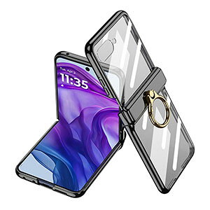 Motorola moto razr 50Ultra 60 Ultra razr 70 Ultra �N���A �P�[�X �J�o�[ PC+�����K���X �X�^���h�@�\ �����O�t�� CASE ������ �ϏՌ� ������� �Y��� �J���t�� �N�₩�� razr 70 Ultra �P�[�X ���b�L �n�[�h�J