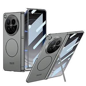 OPPO Find N6 �P�[�X �ϏՌ� �J�o�[ ���C�[�d �[�d�Ή� �X�^���h�@�\ �t�B������� �S�ʕی� �܂肽���݌^ �V���v�� PC �v���X�`�b�N �n�[�h�P�[�X �y�� ���^ �ϏՌ��J�o�[ Find N6 �P�[�X �w�ʃJ�o