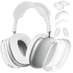 ���v4���� 1�Z�b�g Apple AirPods Max 2 �P�[�X ��2���� �ی�J�o�[ �ی�P�[�X �N���A ���� �C���[�p�b�h �w�b�h�o���h�J�o�[ �w�b�h�r�[���ی�X���[�u �_�炩�� �ϏՌ� �L�Y�h�~ �y�� �X���� ��