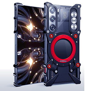 Nubia RedMagic 11S Pro �P�[�X RedMagic 11S Pro+ �P�[�X �J�o�[ �����O�t�� �X�^���h�@�\ 360�x��] ���� �S�ʕی� �A���~�o���p�[ �A���~�j�E���o���p�[ ���������� CASE �����₷�� �ϏՌ��J�o�[ ���� 
