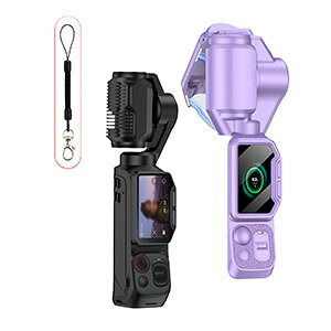 Insta360 Luna Ultra �P�[�X �J�o�[ �C���X�^360 Luna Ultra �ی�P�[�X �ϏՌ��J�o�[ PC�f�ސ� �t���ی�J�o�[�t�� �|�[�^�u�� �����h�~ �������� ������� �֗����̍��� �\�t�g�J�o�[