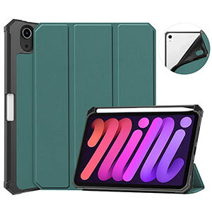iPad mini 8 �P�[�X �蒠�^ �y�����[ 2026���f�� ��8���� mini8 �J�o�[ �A�C�p�b�h �~�j8 �蒠�^�P�[�X PU���U�[ �ϏՌ� �u�b�N�^ �I�[�g�X���[�v�@�\ �X�^���h�@�\ ���^ �y�� �����h�~ �l�p�ی� ��