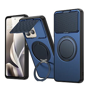 Moto edge 70 Fusion �P�[�X ���g���[�� edge 70 Fusion �J�o�[ TPU&PC �c���X�^���h �����O�t�� �X�^���h�@�\ �X�}�z�P�[�X �J���������Y�ی� �ϏՌ� �Ռ��z�� �w��h�~ ����h�~ ���h�~ �֗� ���p �l�C 