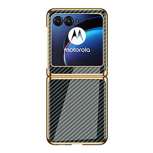motorola razr 50 �J�o�[ razr 50s �P�[�X �ϏՌ� �J�o�[ �܂肽���݌^ ���b�L�d�グ �J�[�{���� �A�N�����f�� �n�[�h�J�o�[ �y�� �l�C �������� ���g���[�� ���[�U�[ 50/���[�U�[ 50s �w�ʃJ�o�[ �n�[