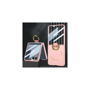 Galaxy Z Flip7 5G �P�[�X �ϏՌ� �J�o�[ �����h�~ ���C�[�d �[�d�Ή� ���b�L PC+�����t�B���� �v���X�`�b�N�� �X�}�z�ی�P�[�X �����O�t�� �ϏՌ��J�o�[ �T���X�� �M�����N�V�[ Z �t���b�v7 5G �P