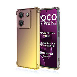 Xiaomi POCO M7 Pro �P�[�X �ϏՌ� �J�o�[ �p �ی� �Ռ��ɋ��� �O���f�[�V���� TPU�f�� �X�g���b�v�z�[���t�� �Ռ��h�~ �X�}�z �ی� �l�C �������� ���� �V���I�~ POCO M7 �v�� �P�[�X