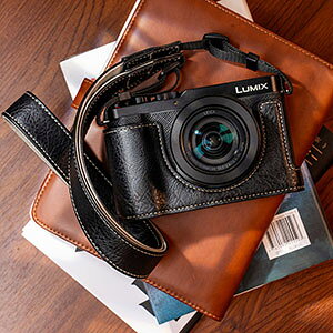 Panasonic LUMIX DC-L10 �P�[�X �J�o�[ PU���U�[�n�[�t�P�[�X �n�[�t�J�o�[ �J�����P�[�X �l�C �������� ������� LUMIX L10 �P�[�X �ی�P�[�X �X�g���b�v�t�� �l�b�N�X�g���b�v �V�����_�[ ���|�� �J