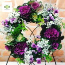 葉牡丹 ハンギングリース 《時期限定！》 季節の寄せ植え 12月初旬より順次発送 送料無料 新年 自宅用 贈答用 ギフト プレゼント 贈り物 フラワーアレンジメント フラワーギフト