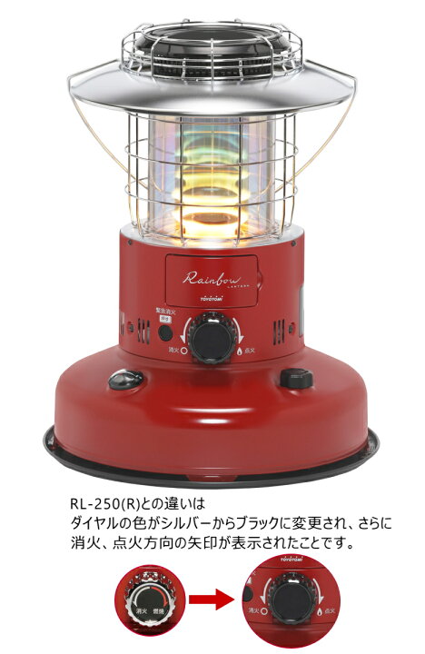 楽天市場】トヨトミ 石油ストーブ 対流式 ランタン調 RL-25M(R) レッド 