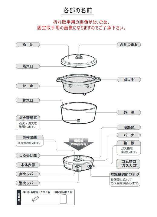 楽天市場】パロマ 業務用 ガス炊飯器 PR-101ESS (折れ取手仕様)( 5.5升 