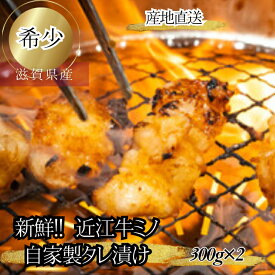 食肉センター直送 数量限定 近江牛ミノ 300g×2 600g 牛ミノ 近江牛 ホルモン 希少 新鮮 自家製 タレ漬け ミノ 味付き肉 味付きホルモン ギフト 国産牛ホルモン 黒毛和牛 もつ モツ 国産 味付け肉 取り寄せ 牛ホルモン ホルモン焼き 焼肉用肉 美味しいお肉 みの プロトン冷凍