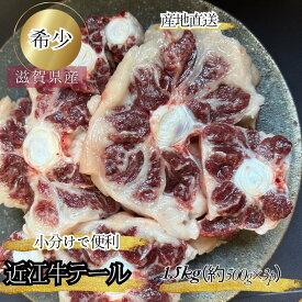 食肉センター直送 近江牛 テール 1.5kg ブロック 煮込み用 牛テール 国産 黒毛和牛 和牛 牛テイル テール肉 冷凍 小分け 国産牛テール 和牛テール 高級 出汁 煮込み 牛テールスープ コムタン カレー シチュー ビーフシチュー コラーゲン 美容 ギフト お祝い プロトン冷凍
