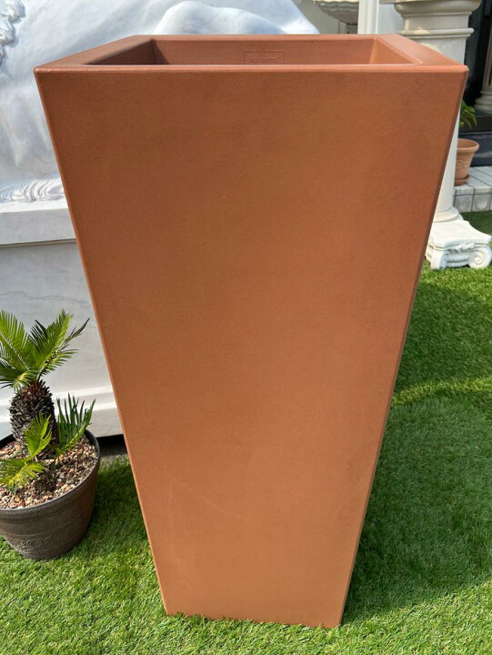 楽天市場】イタリア製プランター 角型リスチオ □44cm H96cm スクエア 