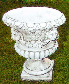 イタリア製人造大理石プランター レオーネ Art.1022 PapiniAgostino 白セメント 花鉢 カップ型