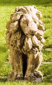 イタリア製動物像（ガーデン オーナメント） エジプトライオン　クラシック （左） ITALGARDEN Cod.14 1772 イタルガーデン社 置物