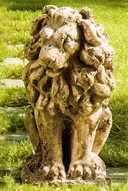 イタリア製動物像（ガーデン オーナメント） エジプトライオン　クラシック （右） ITALGARDEN Cod.14 1773 イタルガーデン社 置物