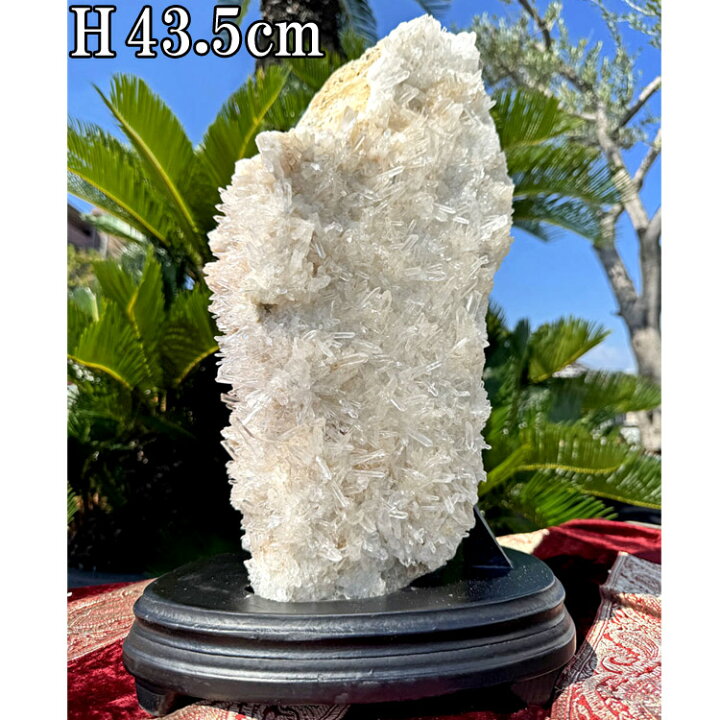 楽天市場】天然水晶 原石 大きい クラスター 台座付き 約11.4kg 高さ約 