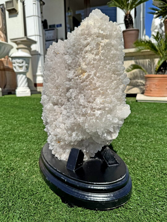 楽天市場】天然 水晶 クラスター 原石 台座付き 高さ約48cm 約22.7kg 