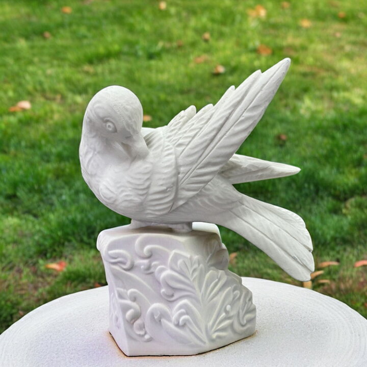 鳥 モチーフ 大理石 オブジェ 彫刻 海鷲(左向) H47cm イタリア製 洋風 
