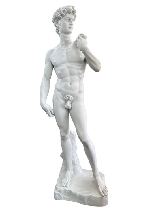 楽天市場】イタリア製 ダヴィデ像 石像 高さ約1m60cm ダビデ像 男性像 