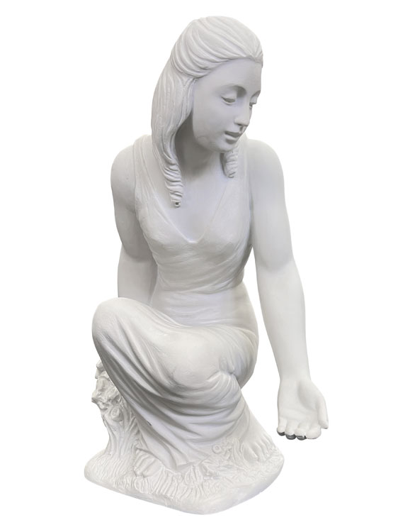 楽天市場】イタリア製 手を差し延べる女性像 石像 オブジェ 高さ約42cm