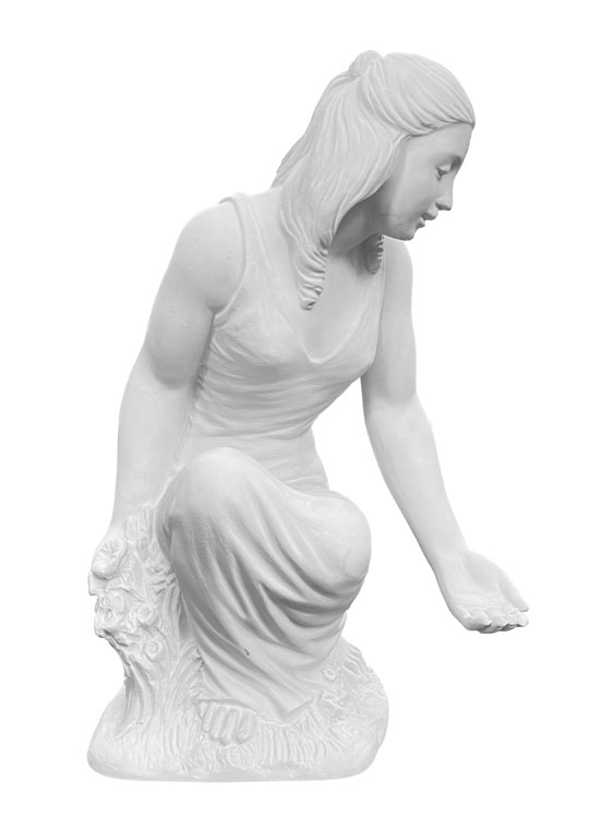 楽天市場】イタリア製 手を差し延べる女性像 石像 オブジェ 高さ約42cm