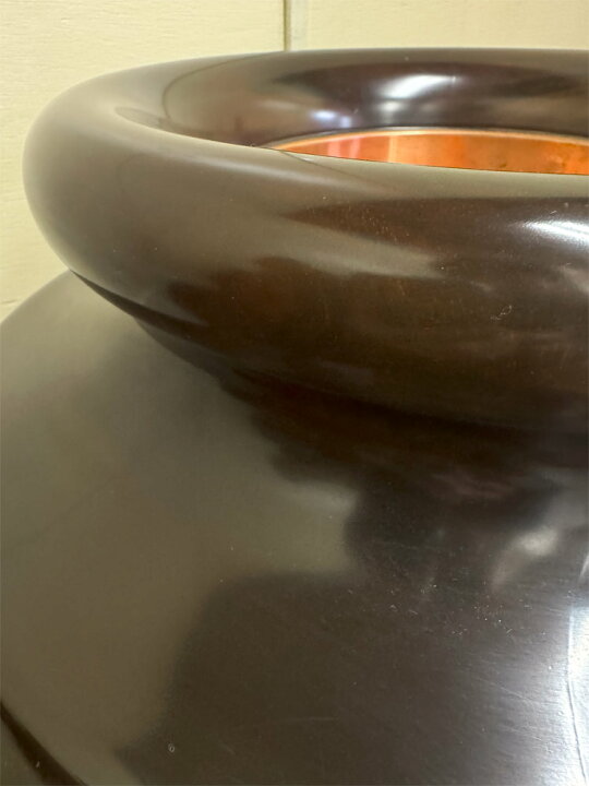 楽天市場】送料無料 紫檀 火鉢 (大) 高さ約60cm 直径約53cm 天然木 