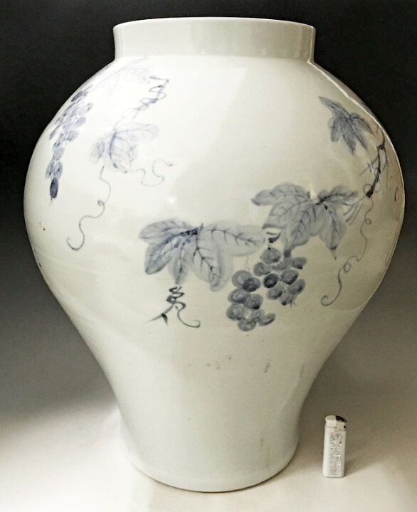 楽天市場】李朝 青花葡萄文白磁大壺 高さ約52cm 韓国 朝鮮 陶磁器 希少 