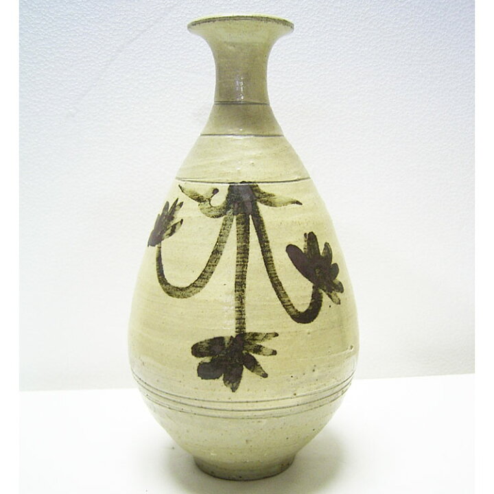 楽天市場】鶏龍山 粉青沙器 鉄絵刷毛目徳利 H28.5cm 韓国 花瓶 李朝 
