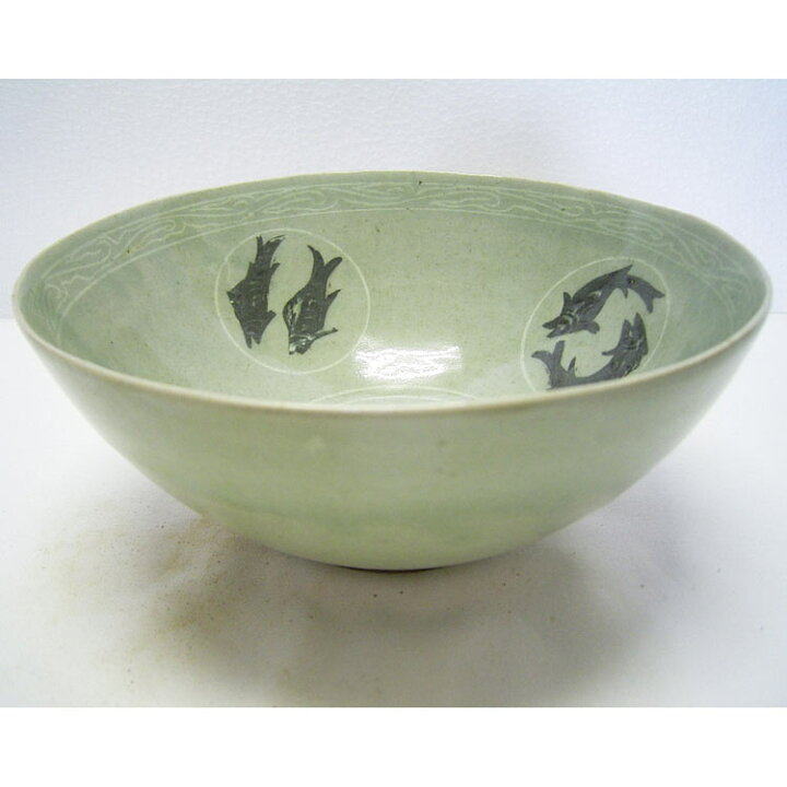 楽天市場】高麗青磁 象嵌魚文鉢 茶碗 李朝 陶磁器 韓国 朝鮮 茶道具 美 
