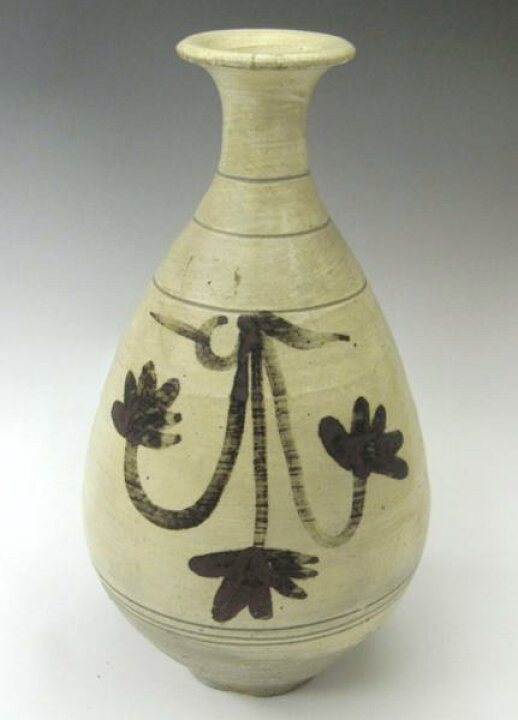 楽天市場】鶏龍山 粉青沙器 鉄絵刷毛目徳利 H28.5cm 韓国 花瓶 李朝 