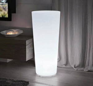 ライト付きプランター イリィ (高さ98cm) ユーロ・スリープラスト ER-2415L 【屋内仕様】 照明 Euro 3 Plast Ilie Light イルミネーション 樹脂 イタリア製 MADE IN ITALY 大型 鉢 観葉植物 プラスチック フ