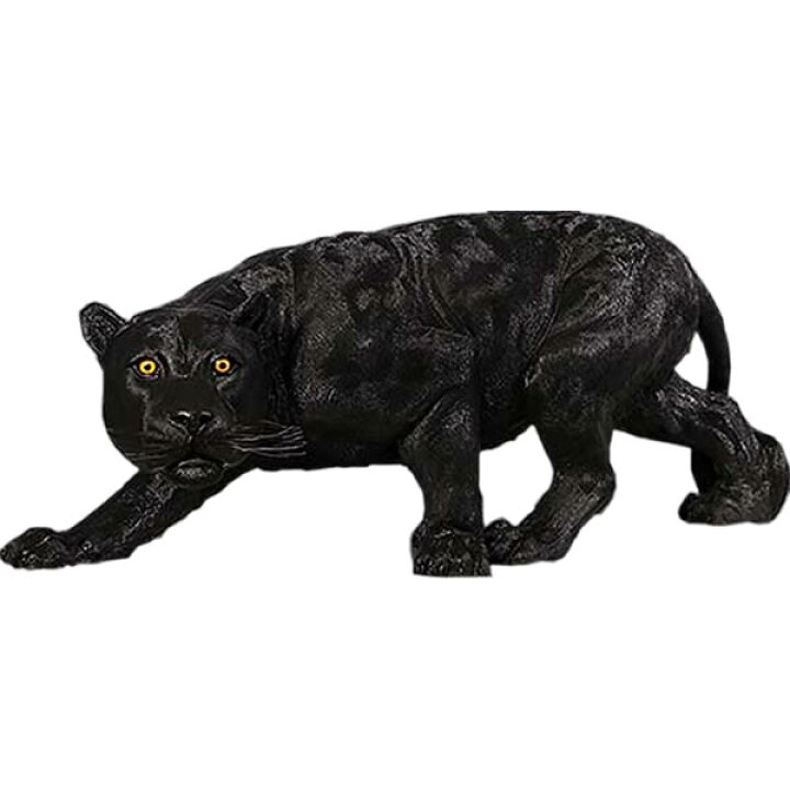 クロヒョウ 黒いオブジェ 金色の台座付き 装飾品 （楽天市場】FRP 