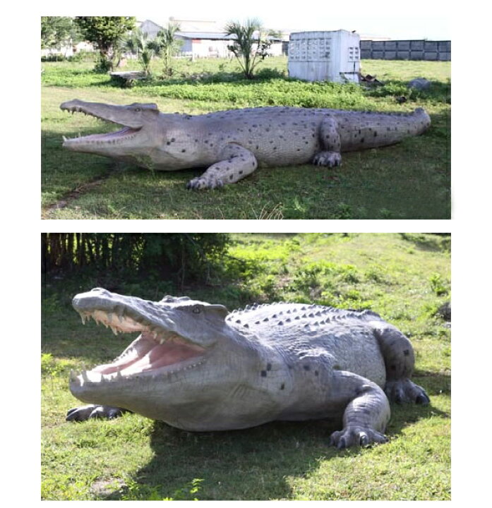 楽天市場】FRPアニマルオブジェ 巨大クロコダイル Crocodile  